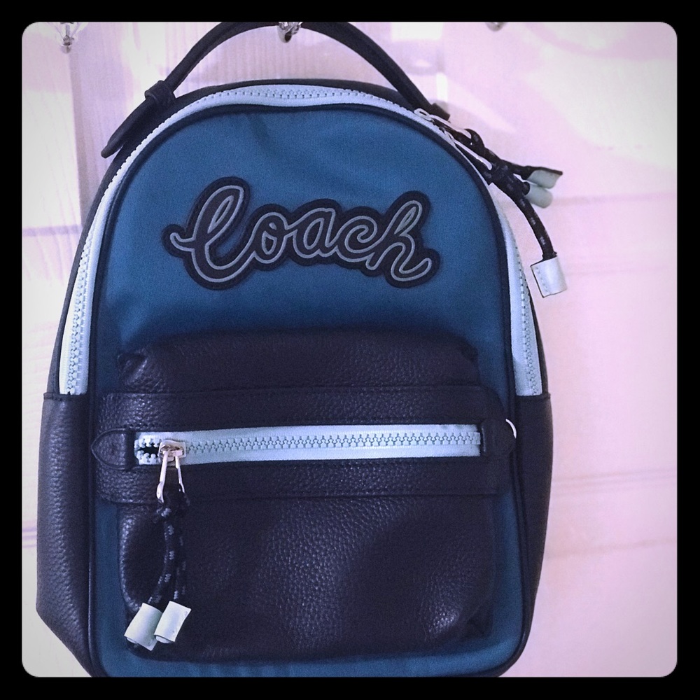 Coach Vale Sling Backpack Blue